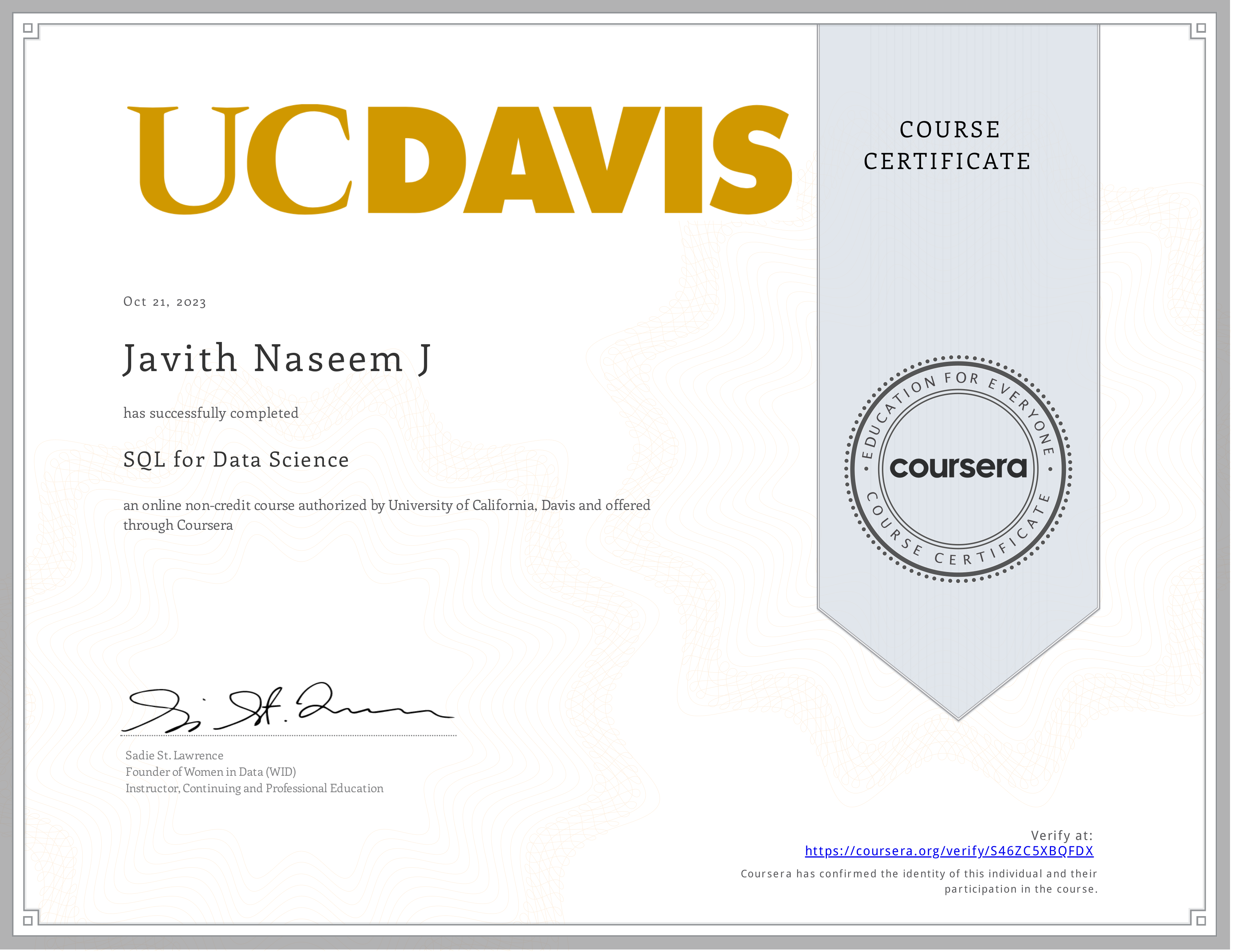 Certificate 6